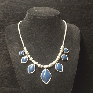 Necklace navy blue
